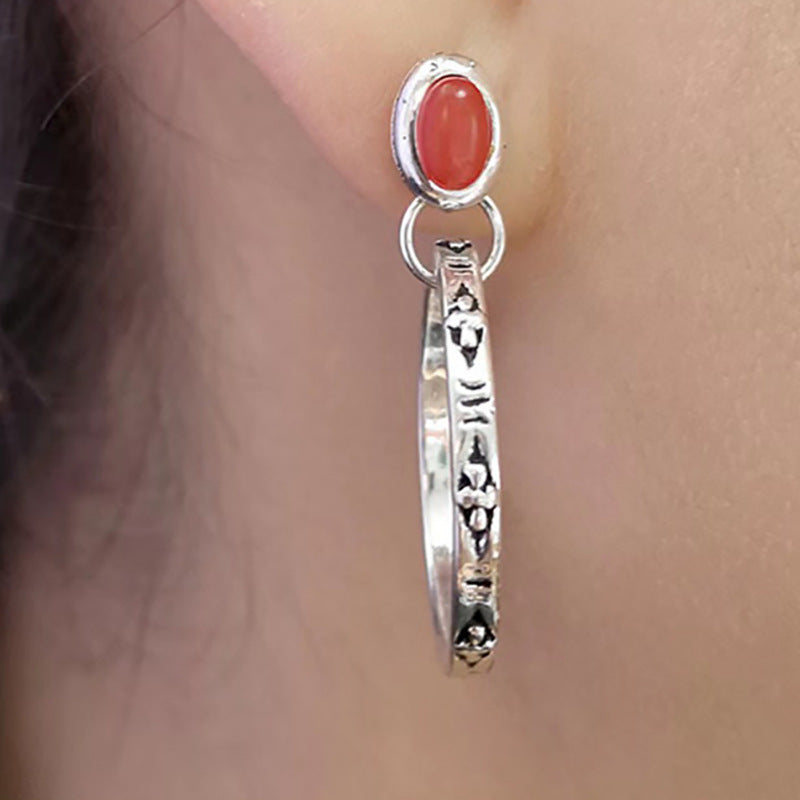 Pendientes Boho Vintage de Ónix