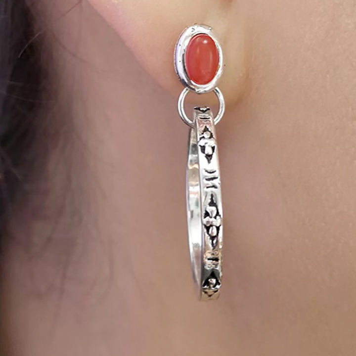 Pendientes Boho Vintage de Ónix