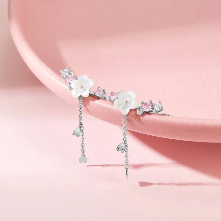 Pendientes de flores de cerezo