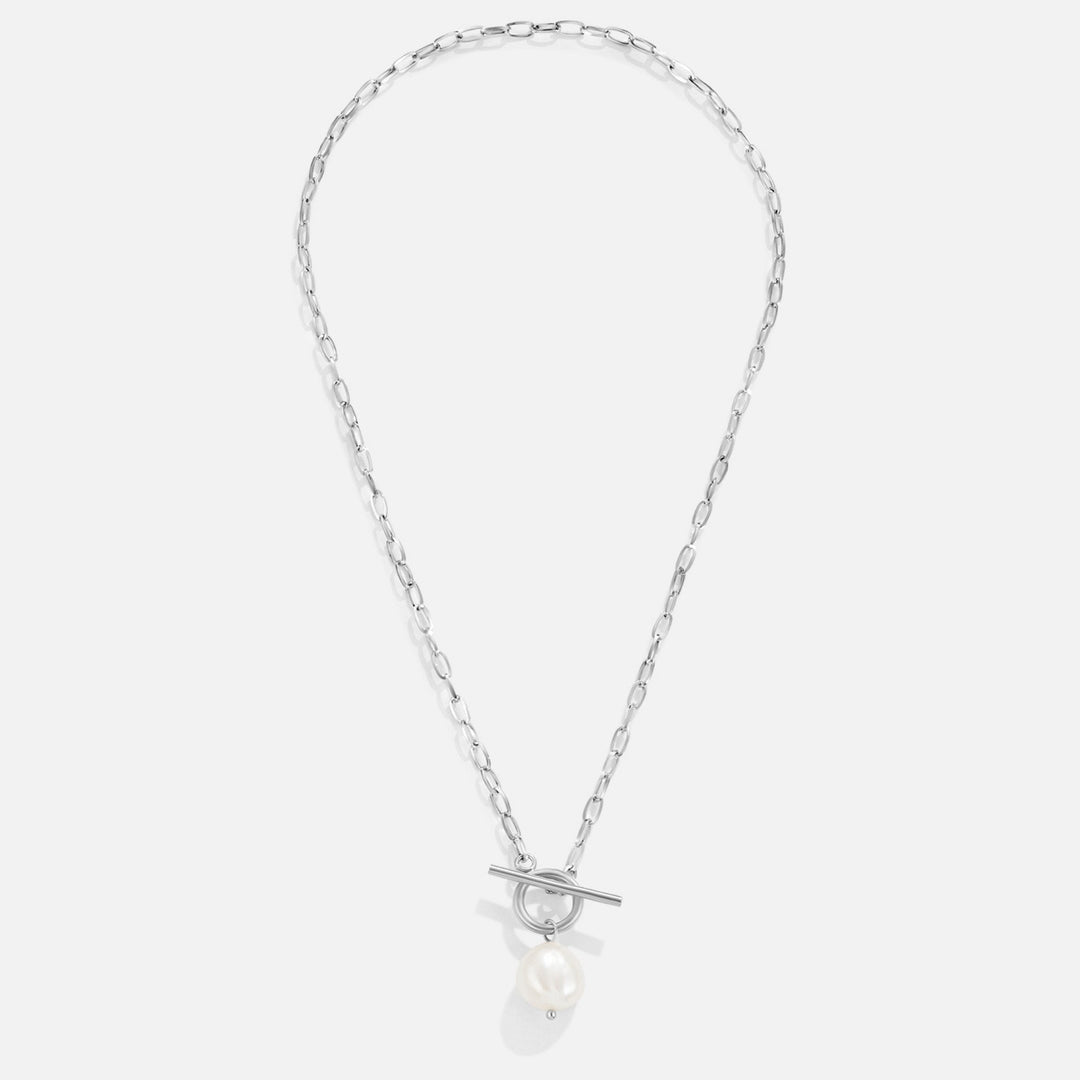 Collar de perlas de agua dulce Eva con cadena de plata