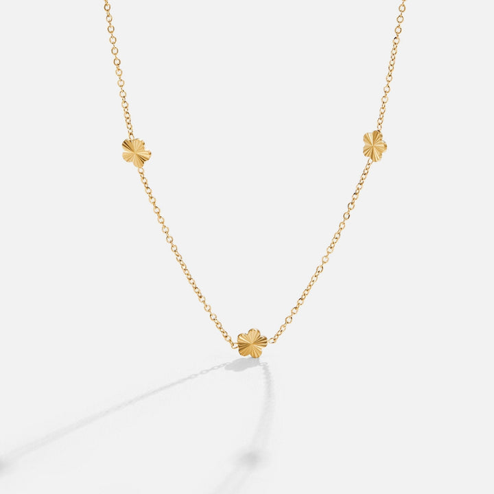 Collar de cadena de oro Blumen Power