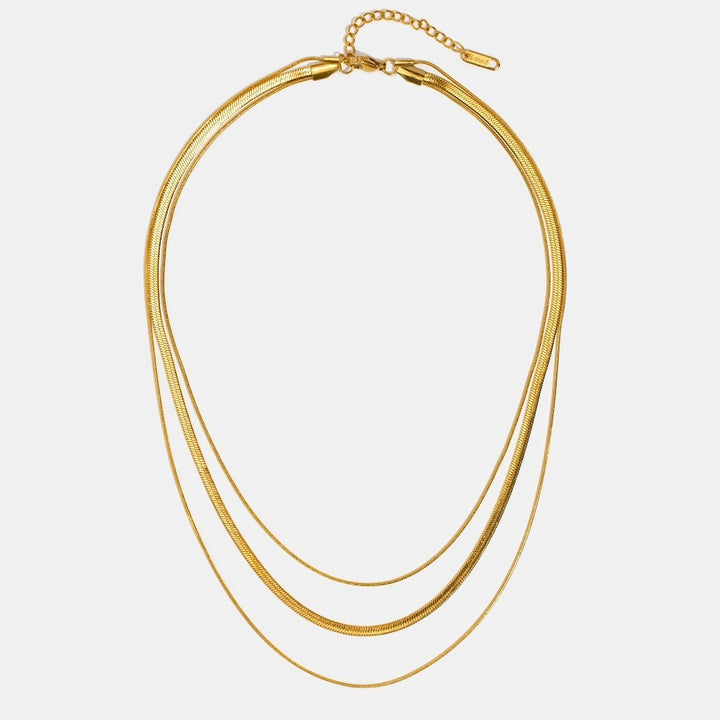 Collar de Oro Multicapa