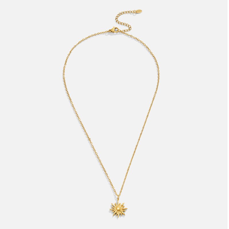 Collar de Rayos de Sol Dorados