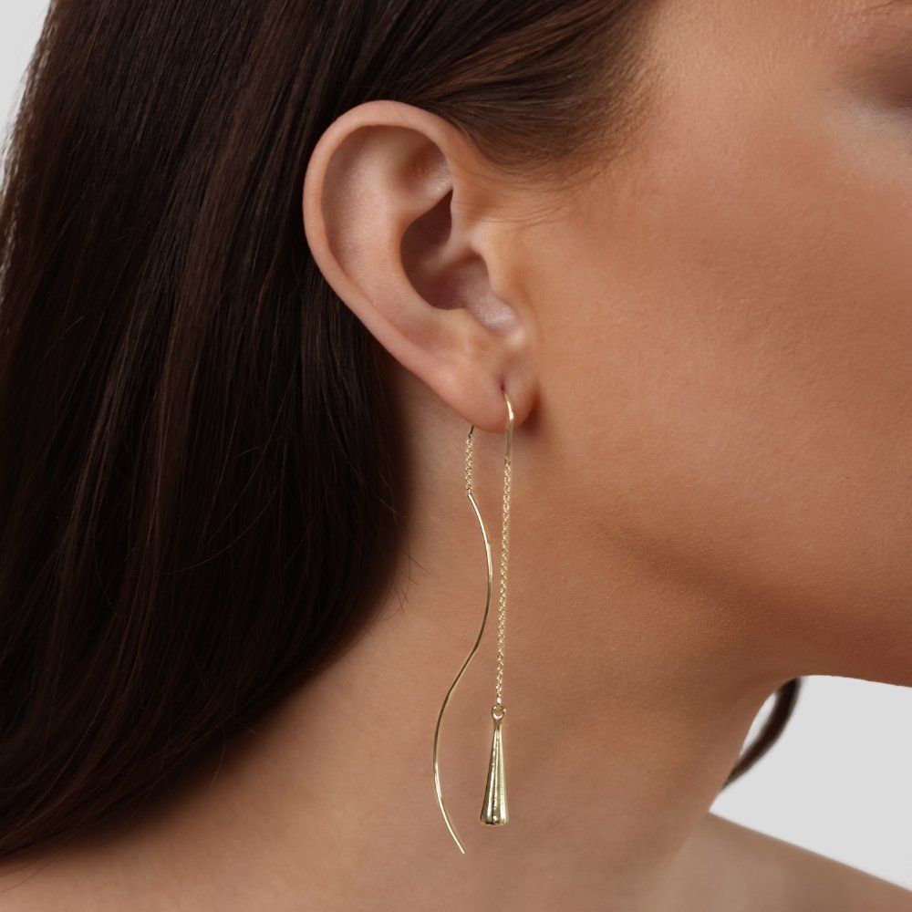 Pendientes de Borlas en Forma de Gota