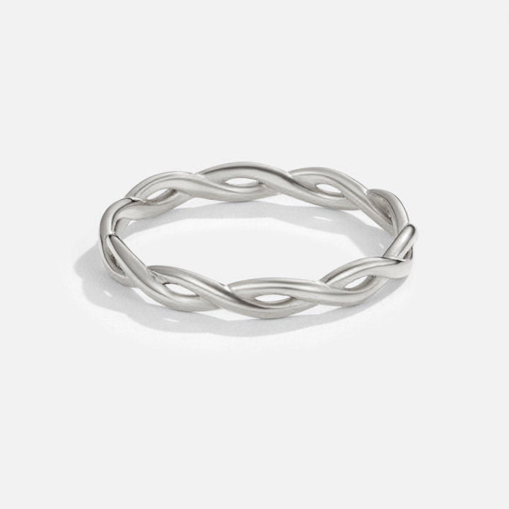 Anillo Giratorio de Plata de 18K Infinity