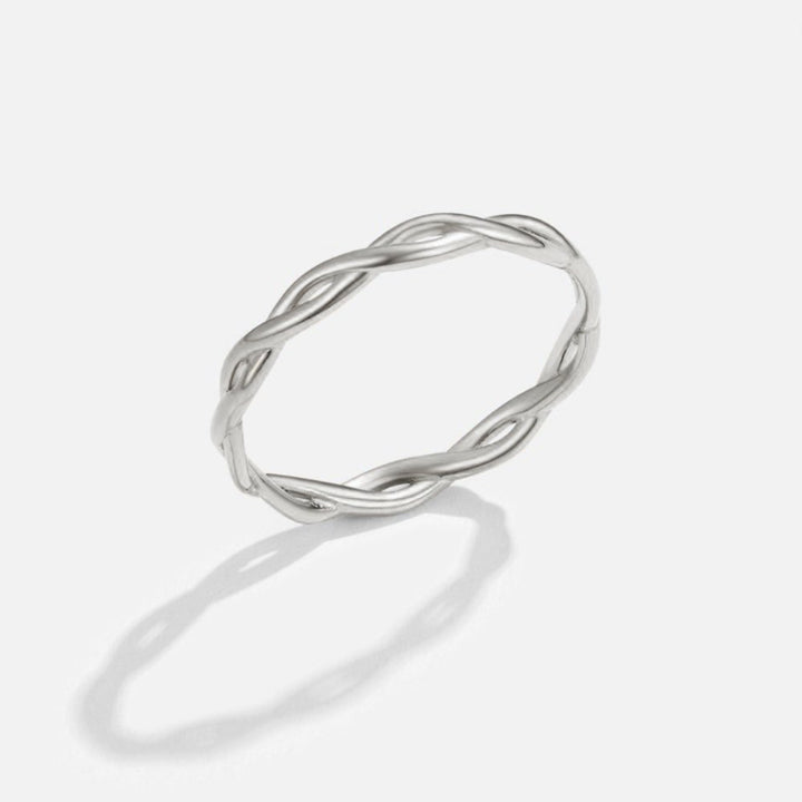 Anillo Giratorio de Plata de 18K Infinity