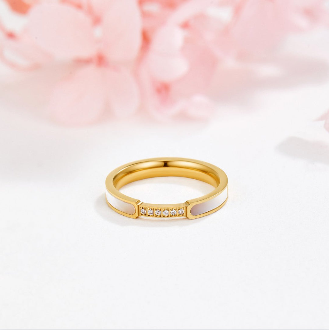 Bibiana - Anillo de Perlas y Cristales
