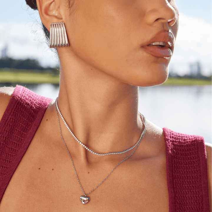 Pendientes Nova Silber