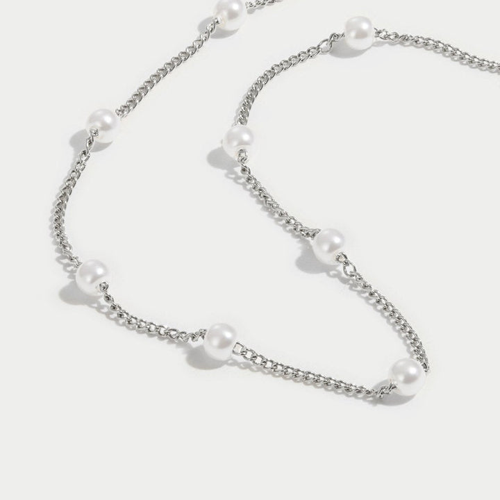 Nura Perla Collar de Plata de 18K