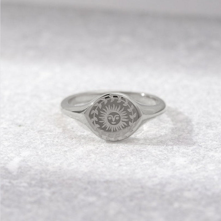 Anillo de plata para el solsticio de verano