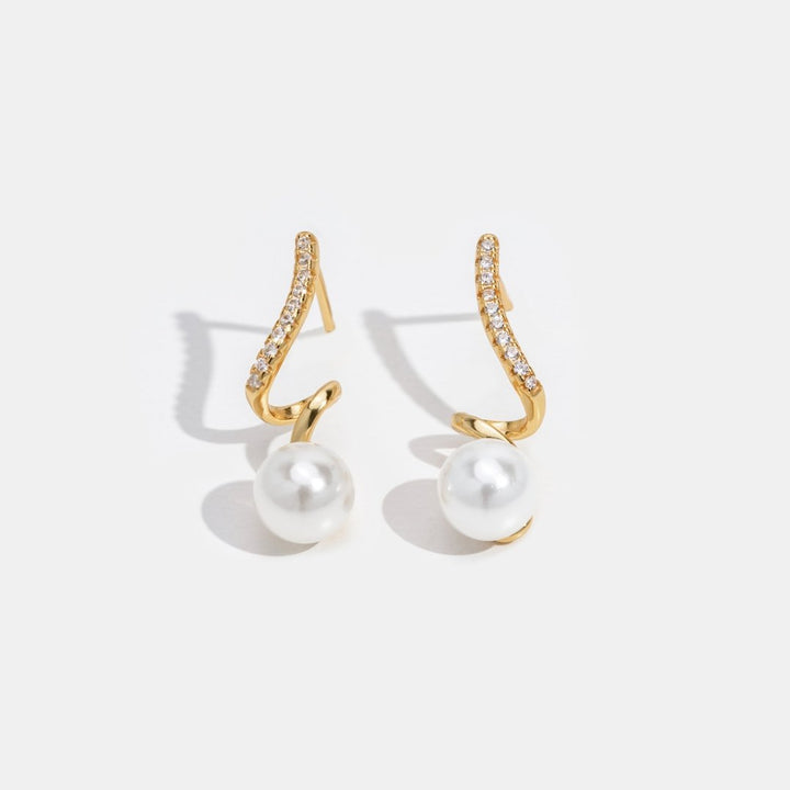Pendientes de Olas de Perlas Tam