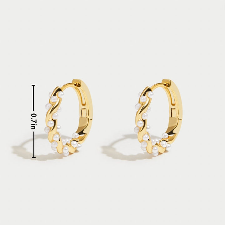 Pendientes de Aro con Perlas Vale