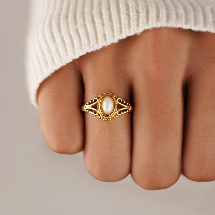 Aitana - Anillo de Perlas Vintage